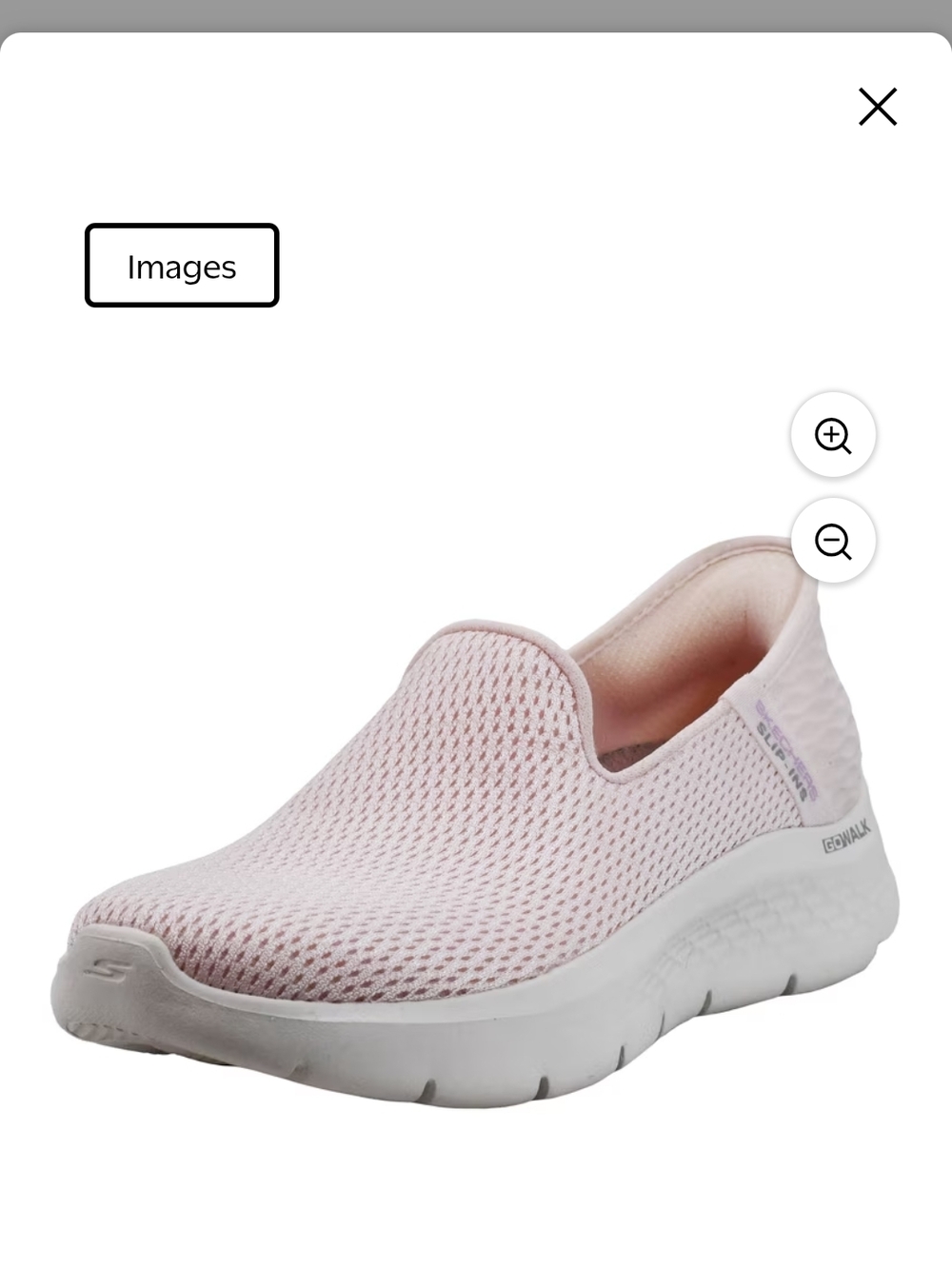Skechers Light Pink Slip-On Mesh Walking Sneaker 7.5 New